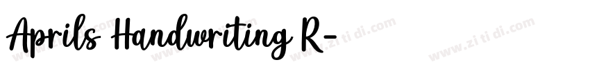 Aprils Handwriting R字体转换